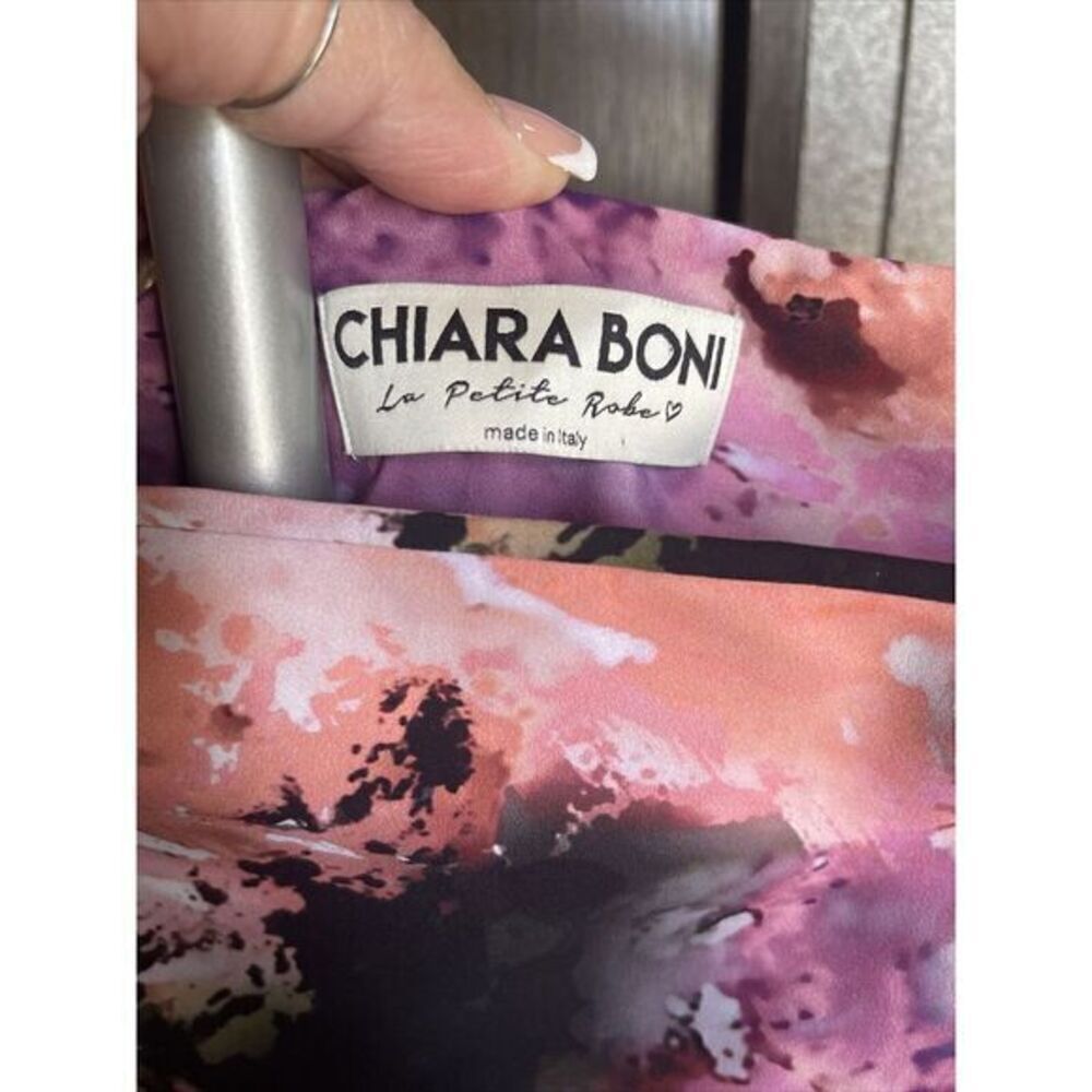 Chiara Boni La Petite Robe Size 2 Watercolor Abstract Sleeveless Dress 38 EUC - Picture 5 of 14